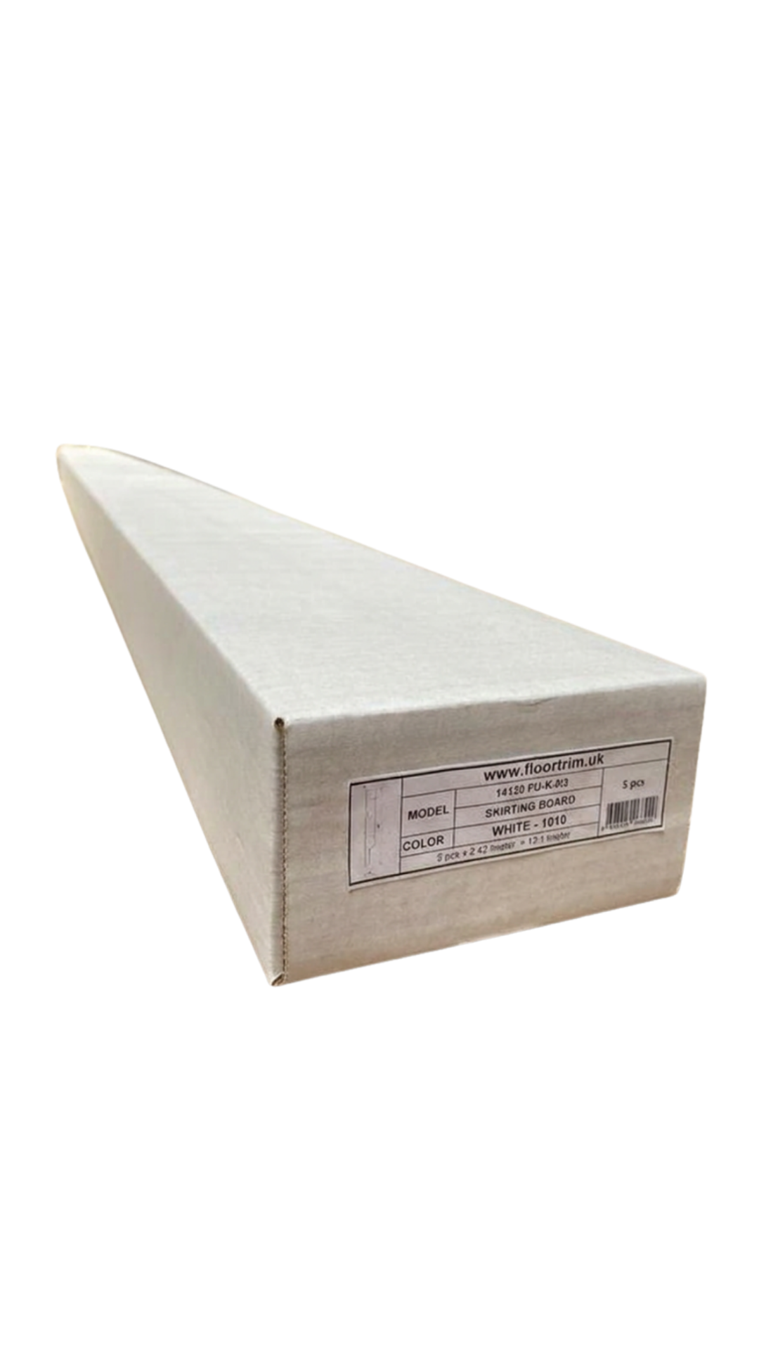 White Skirting Board  14120 FU-K-R3 – White 1010 – Pack of 5