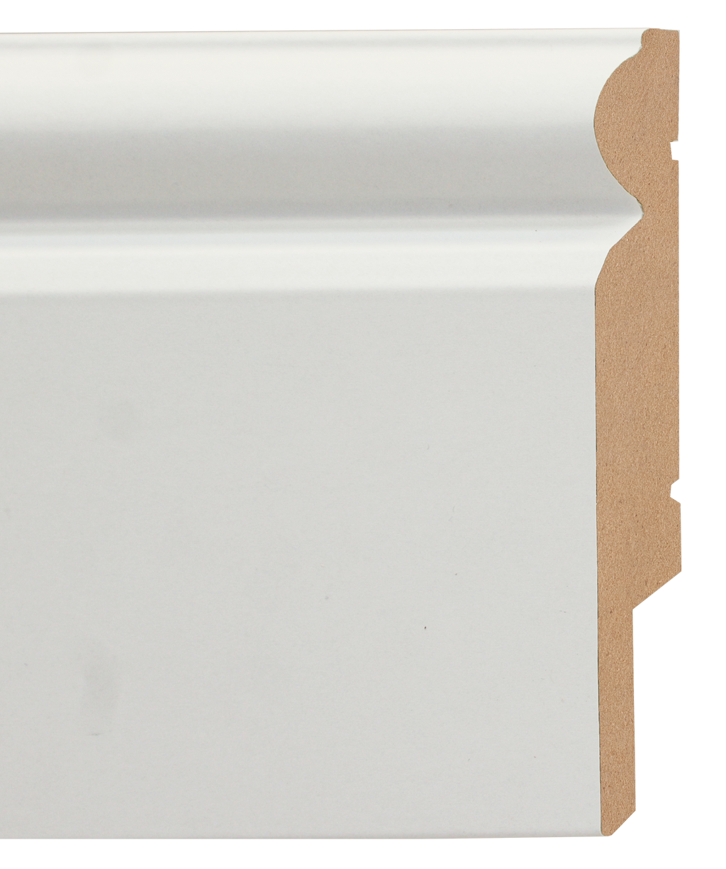 White Skirting Board 14130 TOROS K – White 1010 – Pack of 5 | FloorTrim UK