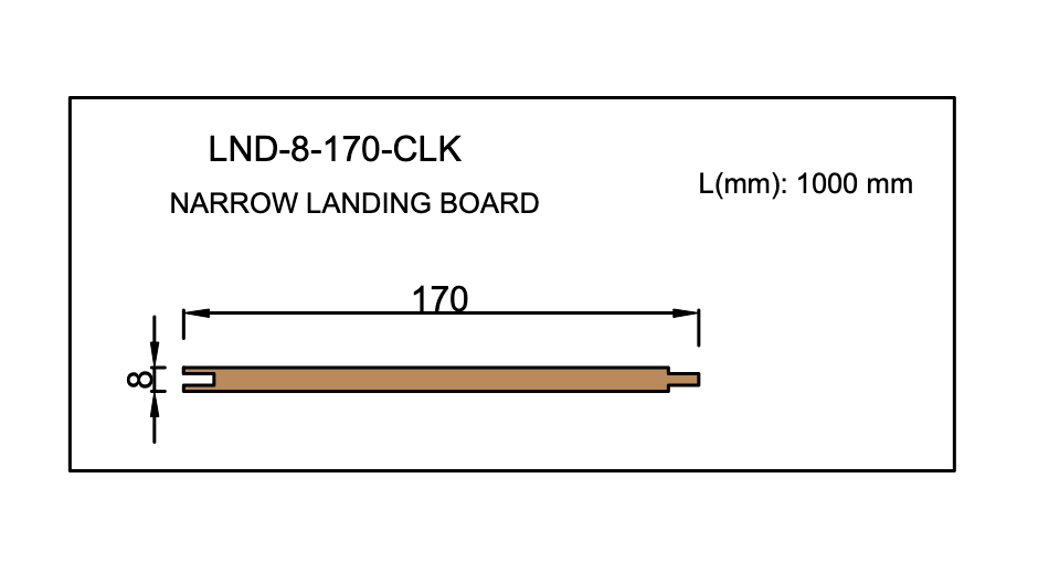Narrow Landing Board