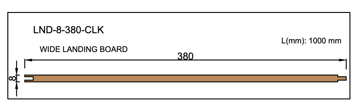 Wide Landing Board