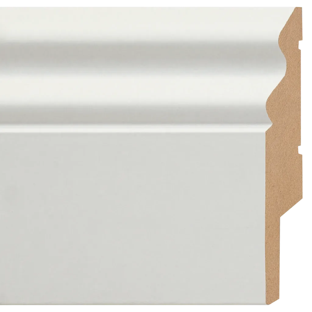 White MDF Ogee Skirting Board 113 × 14 mm – Pack of 5