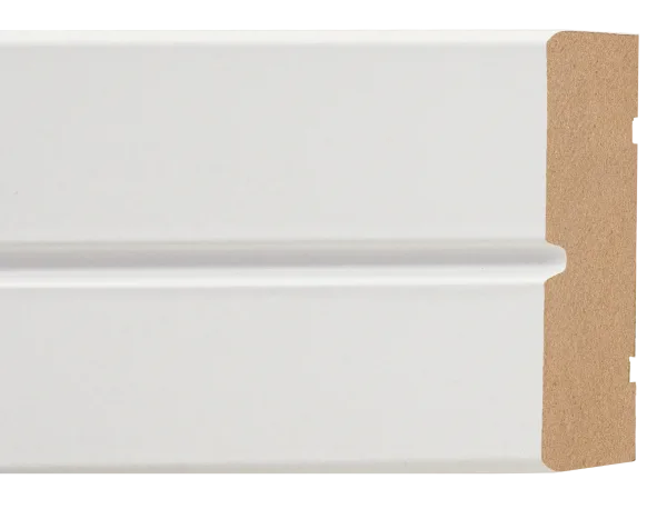 White MDF Grooved Architrave 70 × 14 mm – Pack of 8