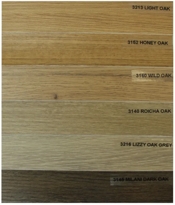 Stair Cladding Colour Chart (6 Colours)